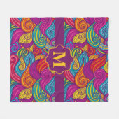 Helderheid en kleurrijke valgolflengte fleece deken (Voorkant (Horizontaal))