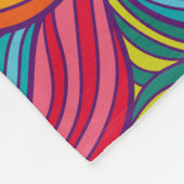 Helderheid en kleurrijke valgolflengte fleece deken (Hoek)