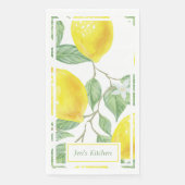 Helderheid en laat aangepaste tekst servet (Voorkant)