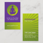 Helderheid en moderne Yoga-Visitekaartjes Visitekaartje (Voorkant / Achterkant)
