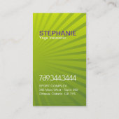 Helderheid en moderne Yoga-Visitekaartjes Visitekaartje (Achterkant)