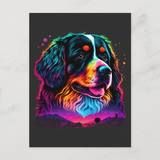 Helderheid en mooie Bernese Mountain Dog Briefkaart (Voorkant)