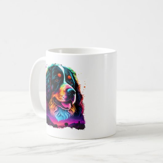 Helderheid en mooie Bernese Mountain Dog Koffiemok (Voorkant links)