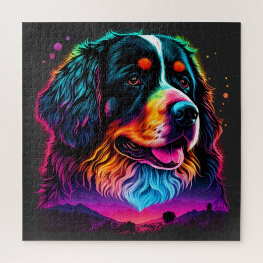 Helderheid en mooie Bernese Mountain Dog Legpuzzel (Verticaal)