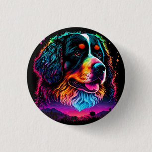 Helderheid en mooie Bernese Mountain Dog Ronde Button 3,2 Cm
