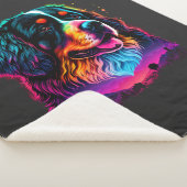 Helderheid en mooie Bernese Mountain Dog Sherpa Deken (3/4)