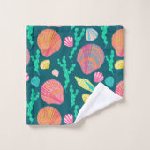 Helderheid en seaweed Pattern Bad Handdoek (Wasdoekje)