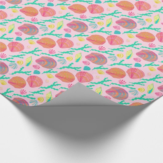 Helderheid en seaweed Pattern Cadeaupapier (Hoek)