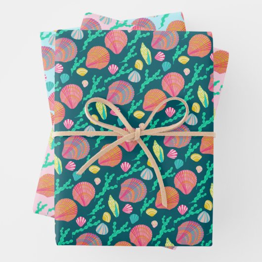 Helderheid en seaweed Pattern Inpakpapier Vel (In situ)