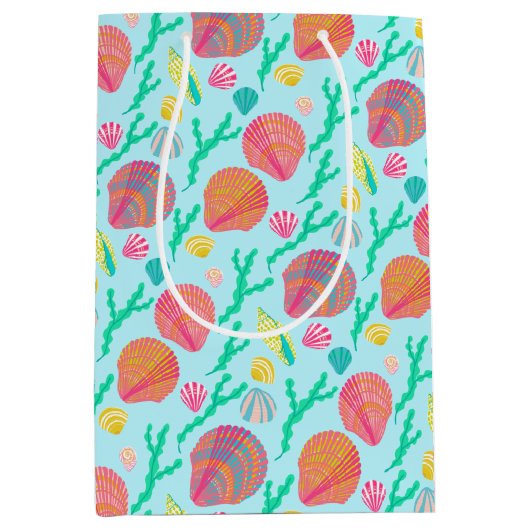 Helderheid en seaweed Pattern Medium Cadeauzakje (Voorkant)