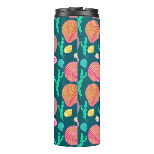 Helderheid en seaweed Pattern Thermosbeker (Achterkant)