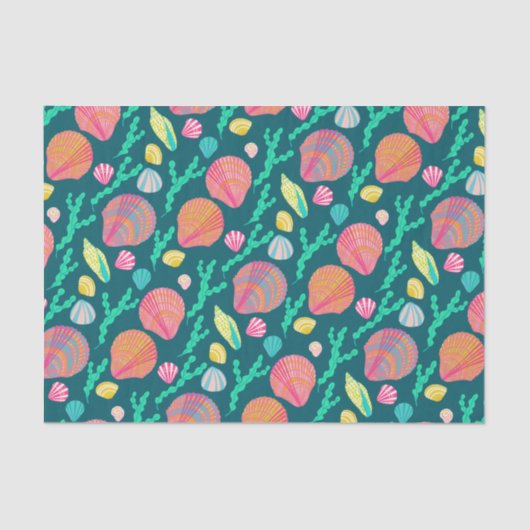 Helderheid en seaweed Pattern Tissuepapier (Voorkant)