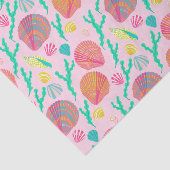 Helderheid en seaweed Pattern Tissuepapier (Detail)