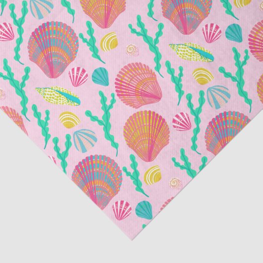 Helderheid en seaweed Pattern Tissuepapier (Detail)