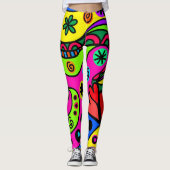 Helderheid en wervelpatroon leggings (Voorkant)