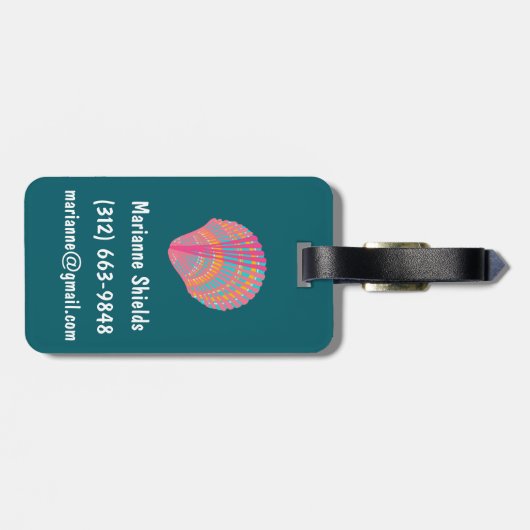 Helderheid en zeewier GEPERSONALISEERD Bagagelabel (Achterkant horizontaal)