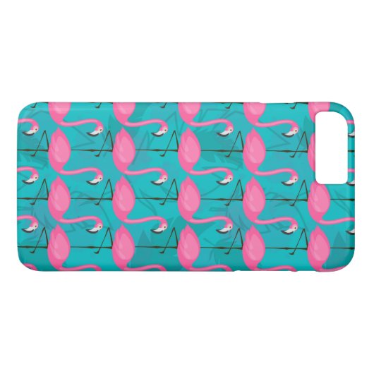 Helderheid Flamingo patroon Case-Mate iPhone Case (Achterkant (Horizontaal))