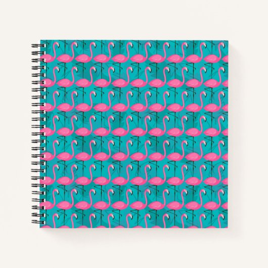 Helderheid Flamingo patroon Notitieboek (Voorkant)