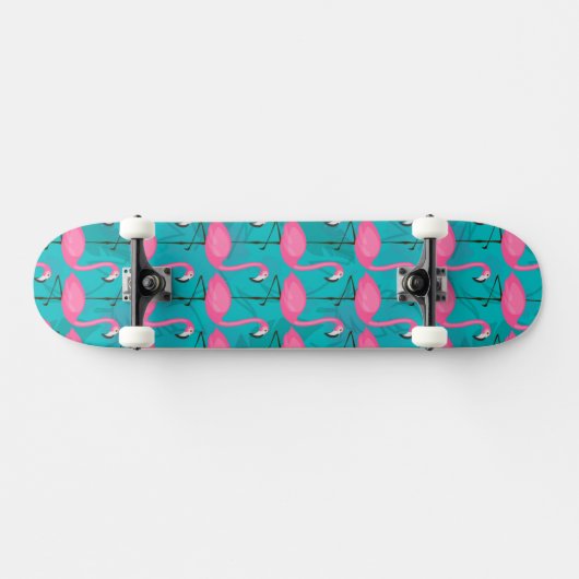 Helderheid Flamingo patroon Persoonlijk Skateboard (Horizontaal)