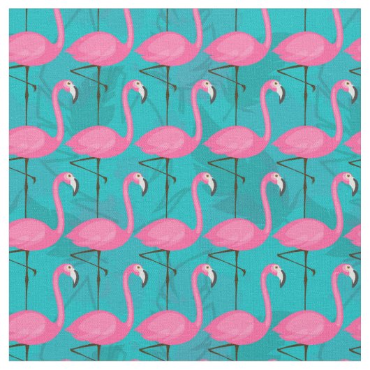 Helderheid Flamingo patroon Stof (Close Up)
