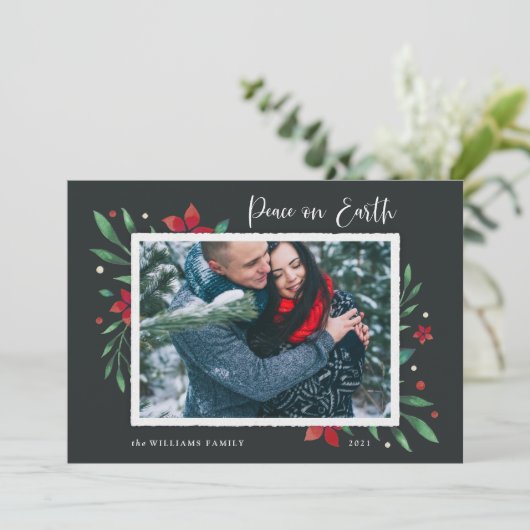Helderheid | Foto voor vrede op aarde Feestdagenkaart (Staand voorkant)