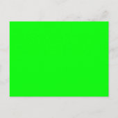 Helderheid heldere Neon Green Accent Color Briefkaart (Voorkant)