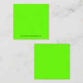 Helderheid heldere, schitterende, groene kleur gec notitiekaartje (Voorkant / Achterkant)