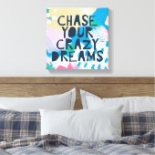 Helderheid I | Uw gekke dromen verkwanselen Canvas Afdruk (Insitu (Slaapkamer))