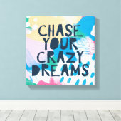 Helderheid I | Uw gekke dromen verkwanselen Canvas Afdruk (Insitu (Houten vloer))