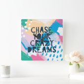 Helderheid I | Uw gekke dromen verkwanselen Vierkante Klok (Huis)