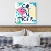 Helderheid II | Ga naar Em Tiger Canvas Afdruk (Insitu (Slaapkamer))