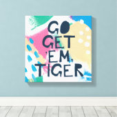 Helderheid II | Ga naar Em Tiger Canvas Afdruk (Insitu (Houten vloer))