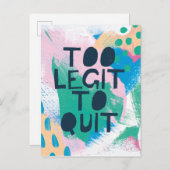 Helderheid III | Te groot om te stoppen Briefkaart (Voorkant / Achterkant)