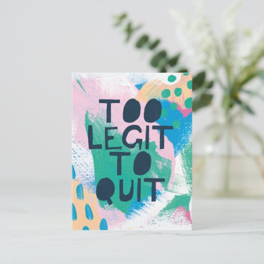 Helderheid III | Te groot om te stoppen Briefkaart (Staand voorkant)