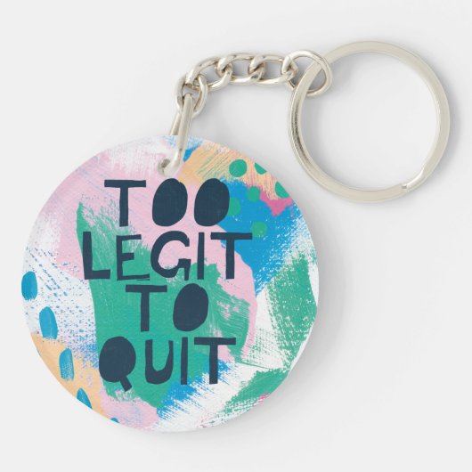 Helderheid III | Te groot om te stoppen Sleutelhanger (Achterkant)