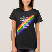 Helderheid in de Inspirerend bijbel van regenboog  T-shirt (Voorkant)