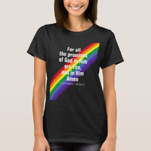 Helderheid in de Inspirerend bijbel van regenboog  T-shirt