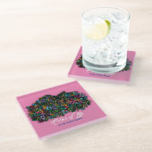 Helderheid in het ontwerp van de levensstijl glazen onderzetter (Schuin)