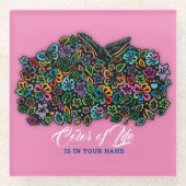 Helderheid in het ontwerp van de levensstijl glazen onderzetter (Voorkant)