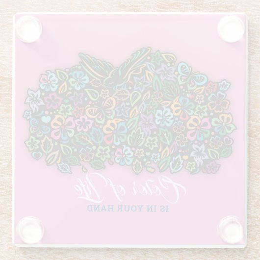 Helderheid in het ontwerp van de levensstijl glazen onderzetter (Achterkant)