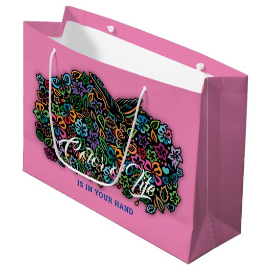 Helderheid in het ontwerp van de levensstijl groot cadeauzakje (Voorkant Gekanteld)