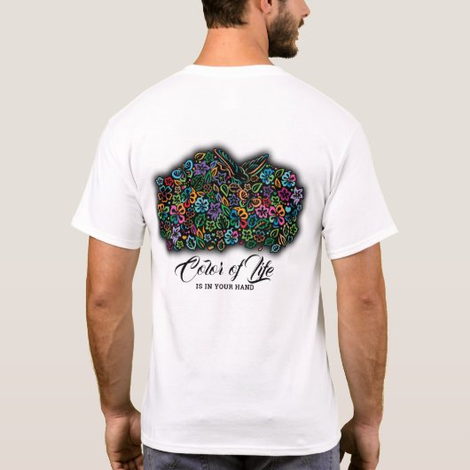 Helderheid in het ontwerp van de levensstijl t-shirt (Achterkant)