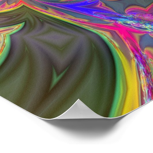 Helderheid in kleur - Zalm en IndigoDeva Poster (Hoek)