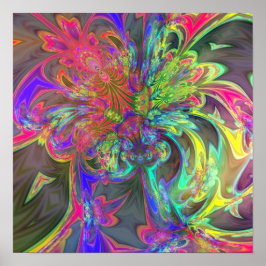 Helderheid in kleur - Zalm en IndigoDeva Poster