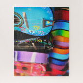 Helderheid in muziekgitaren legpuzzel (Verticaal)