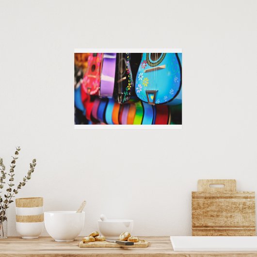 Helderheid in muziekgitaren poster (Keuken)