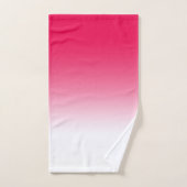 Helderheid in zomerrood en witte gradiëntkleur bad handdoek (Handdoek)