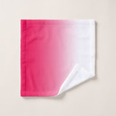 Helderheid in zomerrood en witte gradiëntkleur bad handdoek (Wasdoekje)