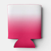 Helderheid in zomerrood en witte gradiëntkleur blikjeskoeler (Achterkant)