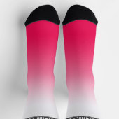 Helderheid in zomerrood en witte gradiëntkleur sokken (Top)